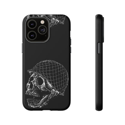 Skull Soldier Phone Case — Military Helmet Skull Tough Case