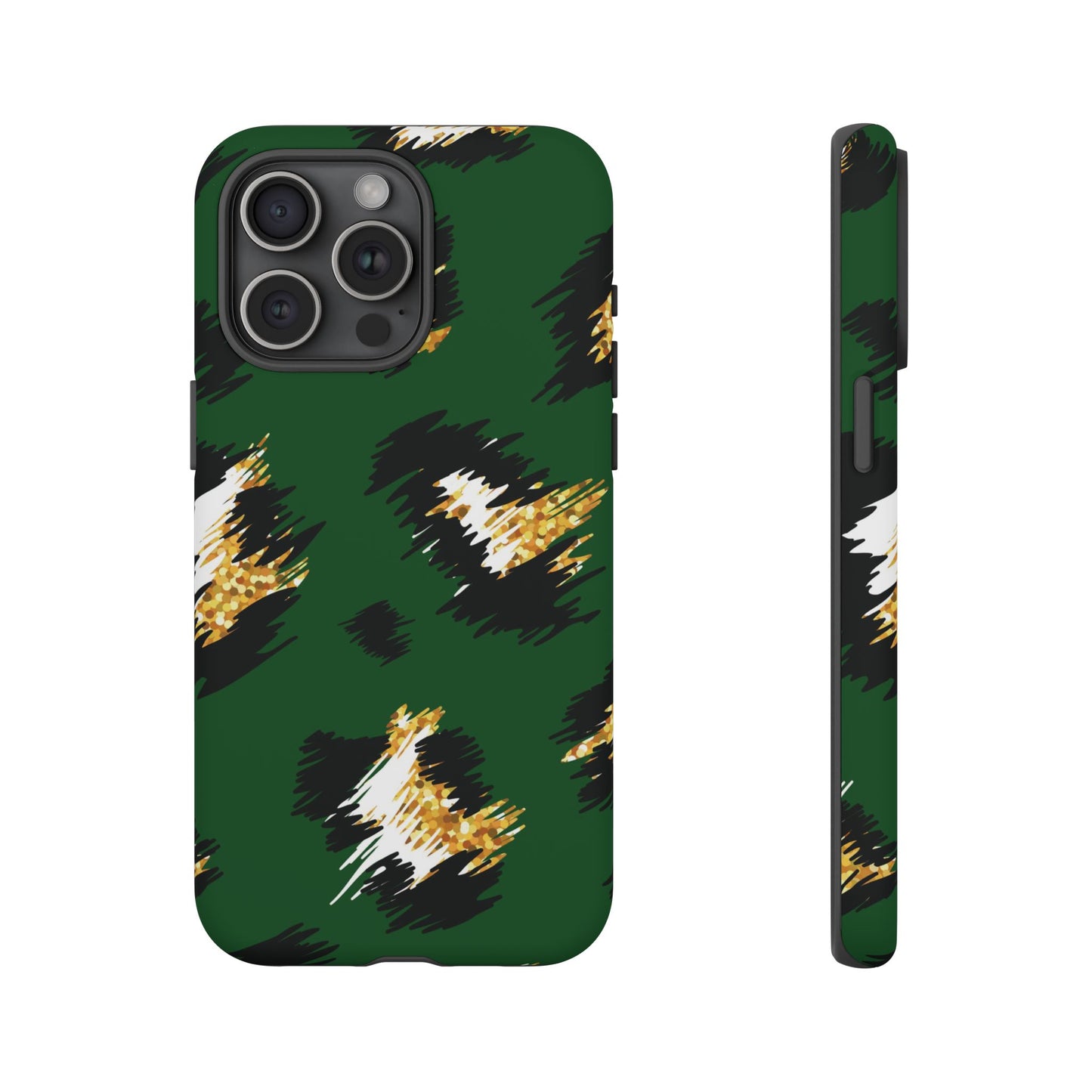 Green Leopard Print Phone Case – Tough Protective iPhone Cover
