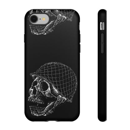 Skull Soldier Phone Case — Military Helmet Skull Tough Case