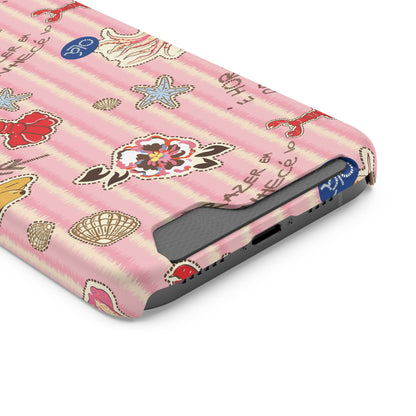 Pink Ocean Print iPhone Case – Cute Aesthetic Protective Phone Cover